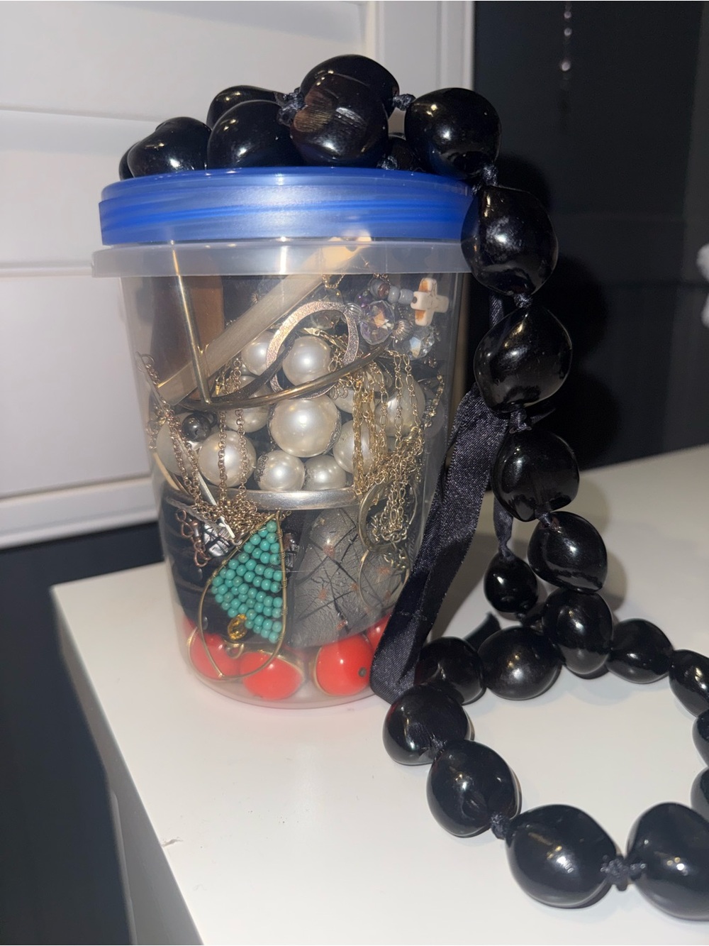 Mystery Jewelry Jar - Tuscan early 2000s style